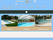 Tablet Screenshot of piscinassol.com